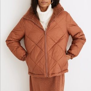 Reversible Sherpa Puffer Jacket
